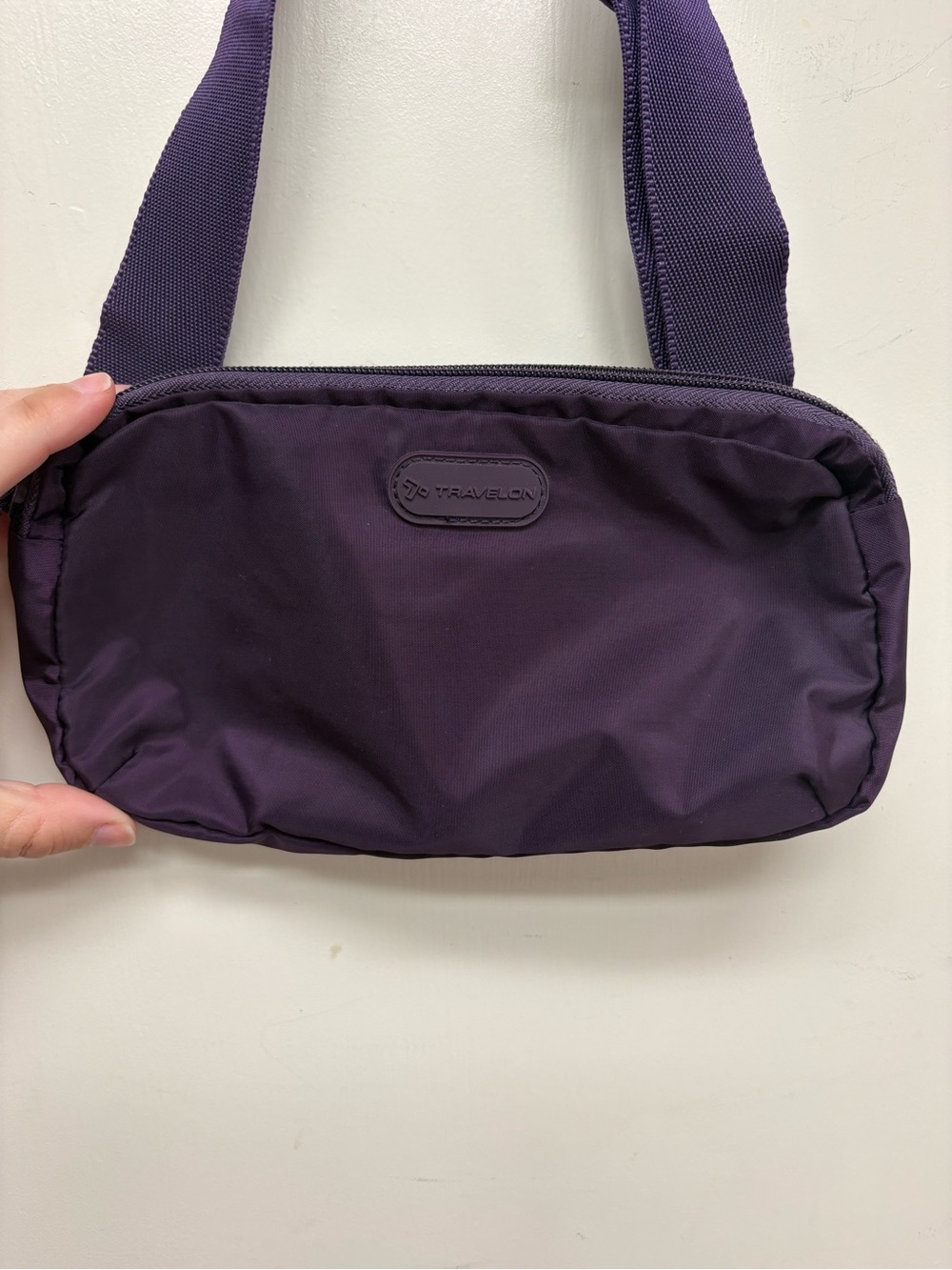 Travelon Deep Purple Crossbody Belt Bag